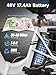PUCKIPUPPY Electric Tricycle for Adult with 960W Peak Motor, 60 Miles Range Pickup Class Trike, 500 Lbs Load Electric Trike with Rear Differential and 20” Fat Tires, 48V 17.4AH Cell Battery, Husky