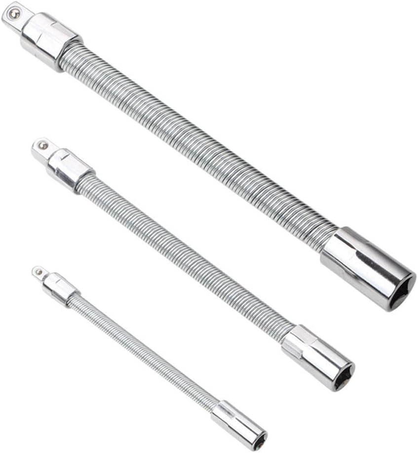1/4" 3/8" 1/2" Drive Flexible Socket Extension Rod Bar Adapterchet