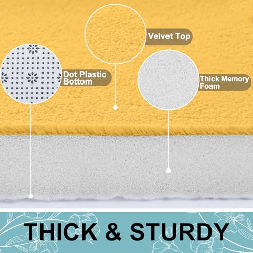 Smiry Memory Foam Bath Mat 47x20, Extra Soft and Absorbent Bathroom Rugs by Smiry - Used condition - Image 3