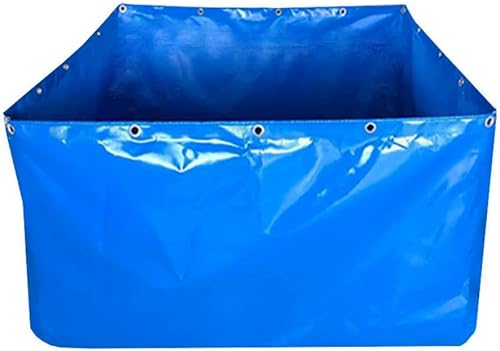 Estanque de peces de lona, tanque de almacenamiento de agua plegable, piscina de acuicultura, piscina de peces para cría de koi, para piscinas sobre