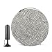 bintiva - Cojín Hinchable de Estabilidad, con Revestimiento extraíble Lavable, Incluye Bomba de Ejercicio/Disco de Equilibrio, Light Gray Overlay