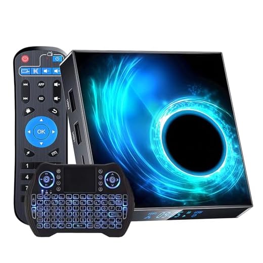 Android 10.0 TV Box 4GB RAM 64GB ROM, T95 Android TV Box Quad-Core CPU Support Dual-WiFi 2.4G/5GHz Bluetooth 5.0 Ultra HD 6K Android Box with Wireless Mini Keyboard
