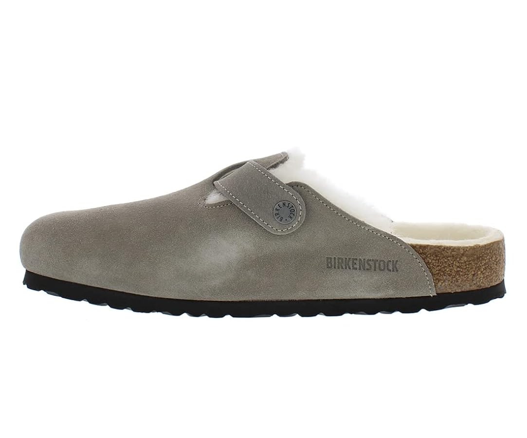靴 27cm BIRKENSTOCK Boston Sot Footbed 42 Boston Soft Footbed Suede Leather Taupe | BIRKENSTOCK