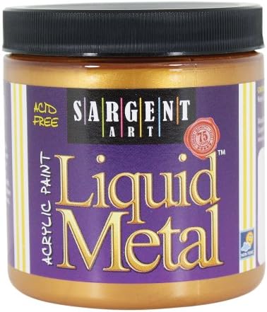 Sargent Art 22-1110 8-Ounce Liquid Metal Acrylic Paint