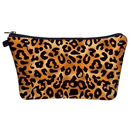 PREMYO Trousse de Maquillage Femme – Trousse Scolaire Fille Ado – Pochette École Collège Vanity Case Léopard