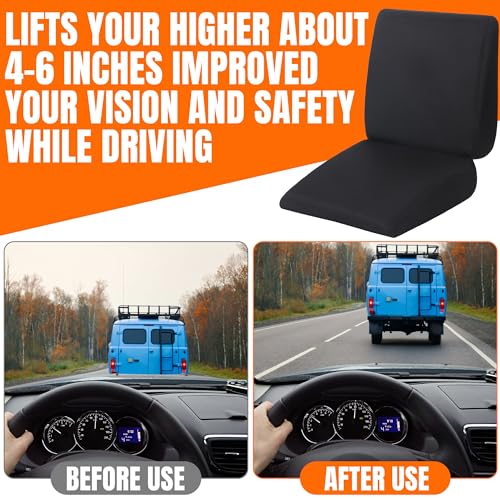 Hombys Thick Car Booster Seat Cushion With Lumbar Support Pillow For Short Driver thumb #3