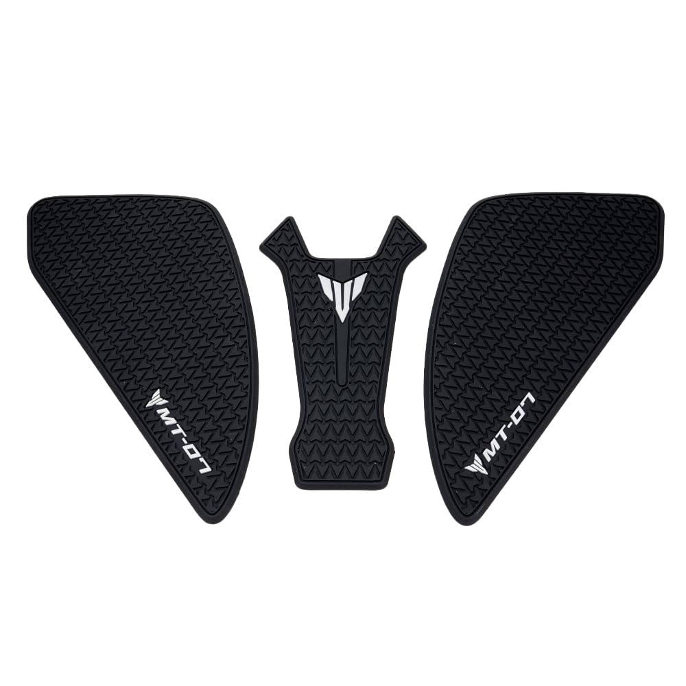 Motocicleta Side Depósito Agarres Compatible con MT07 MT 07 2025 2026 Antideslizante Laterales Combustible Tank Pad Protector Pegatinas MT-07 Accesorios