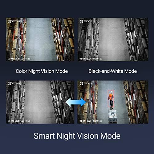EZVIZ 1080P Security Camera Outdoor Colour Night Vision, Person Detection, IP 67 Waterproof, Customizable Detection Zones, H.265 Video Compression Works with Alexa and Google Assistant (CTQ3N)