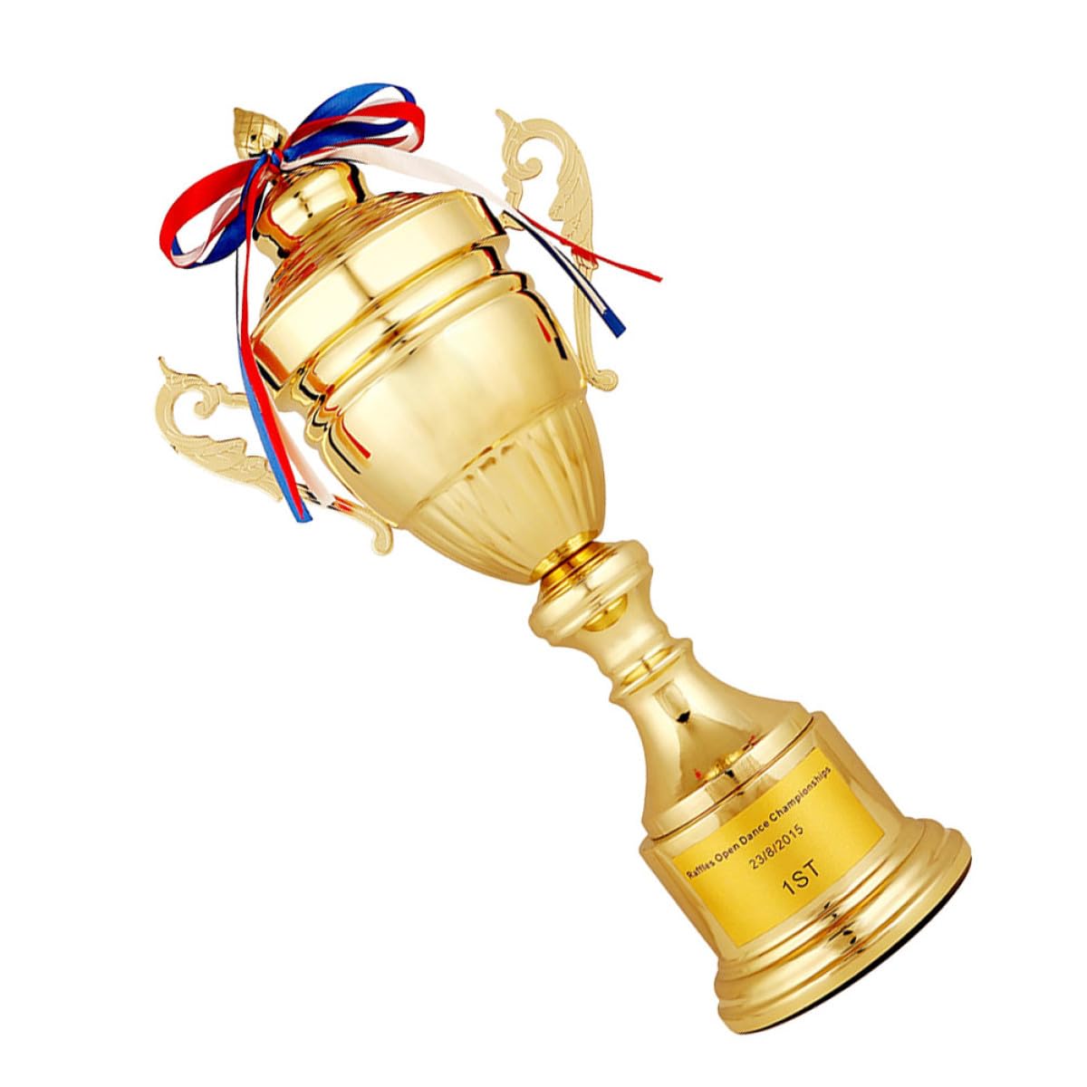 IMIKEYA Trofeo Trofeo de Elegante de Metal Diseño Dorado Copa Representativa Distintiva para Deportivas y Premiaciones Escolares