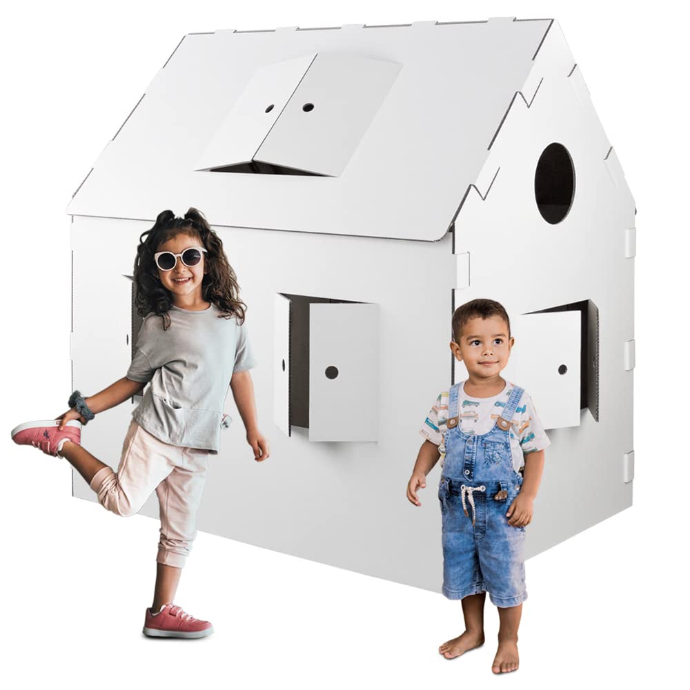 Kingpower 3D Bambini Casa di Cartone Playhouse