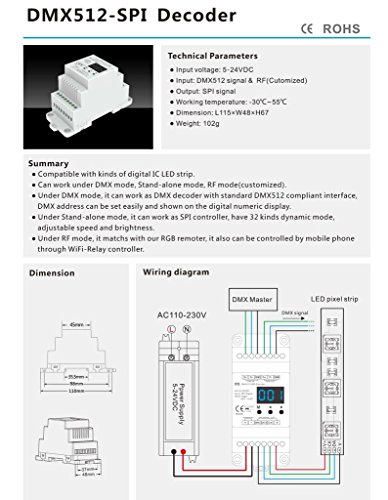 Décodeur DMX SPI pour ruban LED avec gestion multicompatibilité IC - 4