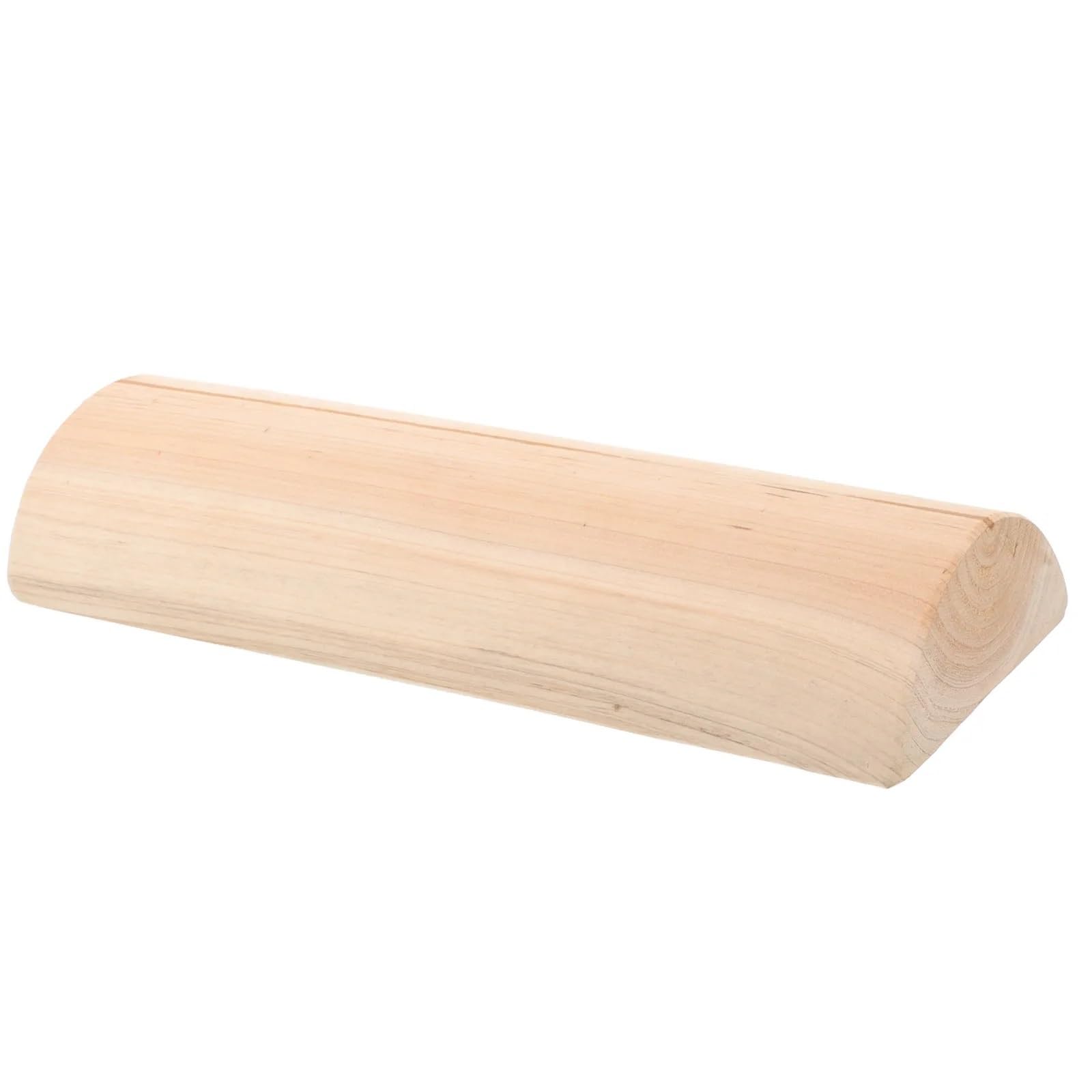 CQAHDSEVF Sauna Headrest Pillow, Wooden Sauna Headrest Cervical Pillow Neck Support Beige 30x11x4.5cm