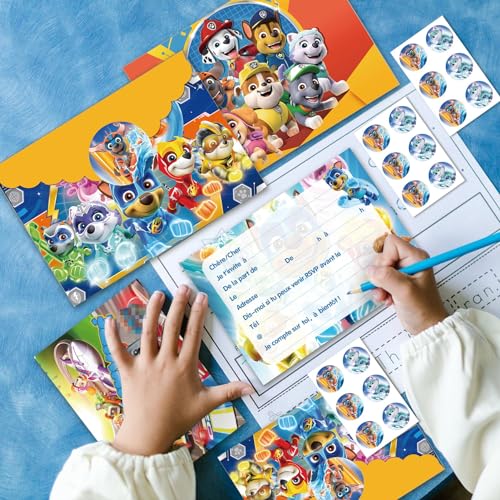 12 Biglietti Invito Francese+12 Buste+12