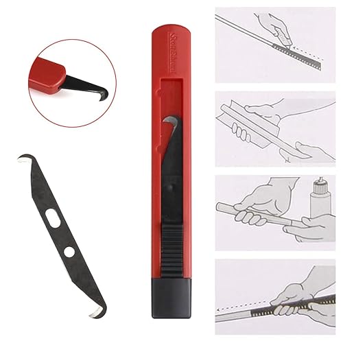 Scott Edward 2Pcs Golf Club Hook Blade Utility Knife with Handle for Regripping Golf Clubs, Golf Grip Removal Tool Kit, DIY Hook Blades Black Red 4 Scott Edward 2Pcs Golf Club Hook Blade Utility Knife with Handle for Regripping Golf Clubs, Golf Grip Removal Tool Kit, DIY Hook Blades Black Red - Image 4