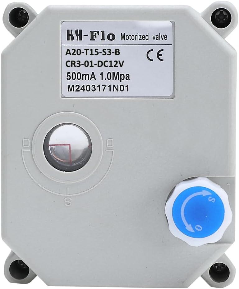 1/2 inch 12VDC 3 Way L Port Stainless Steel 304 Electrical Power On/Off Motorized Ball Valve