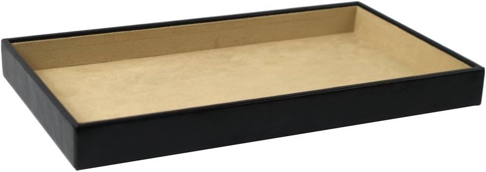 Wolf DesignsWolf Designs 435102 Vault Standard Jewelry Tray, Black, Black