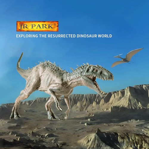 Image of JR PARK Large Dinosaur Toy, 15.7 inch Figures Realistic Rex with Moveable Jaw, Educational Animal Model for Collector, Fanatics, Birthday Gift