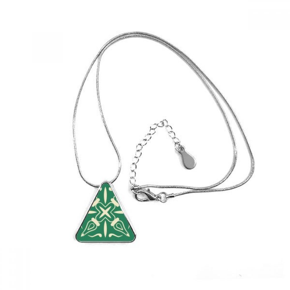 Collier avec pendentif triangle vert en métal Talavera par DIYthinker - 3