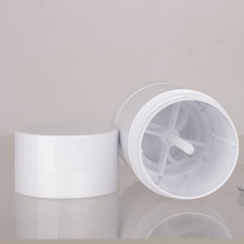 Miniatura 6 de COSIDEA 6 recipientes de desodorante vacíos redondos blancos de 2.65 oz2.5 onzas de llenado inferior tubos grandes para botella de cera para el