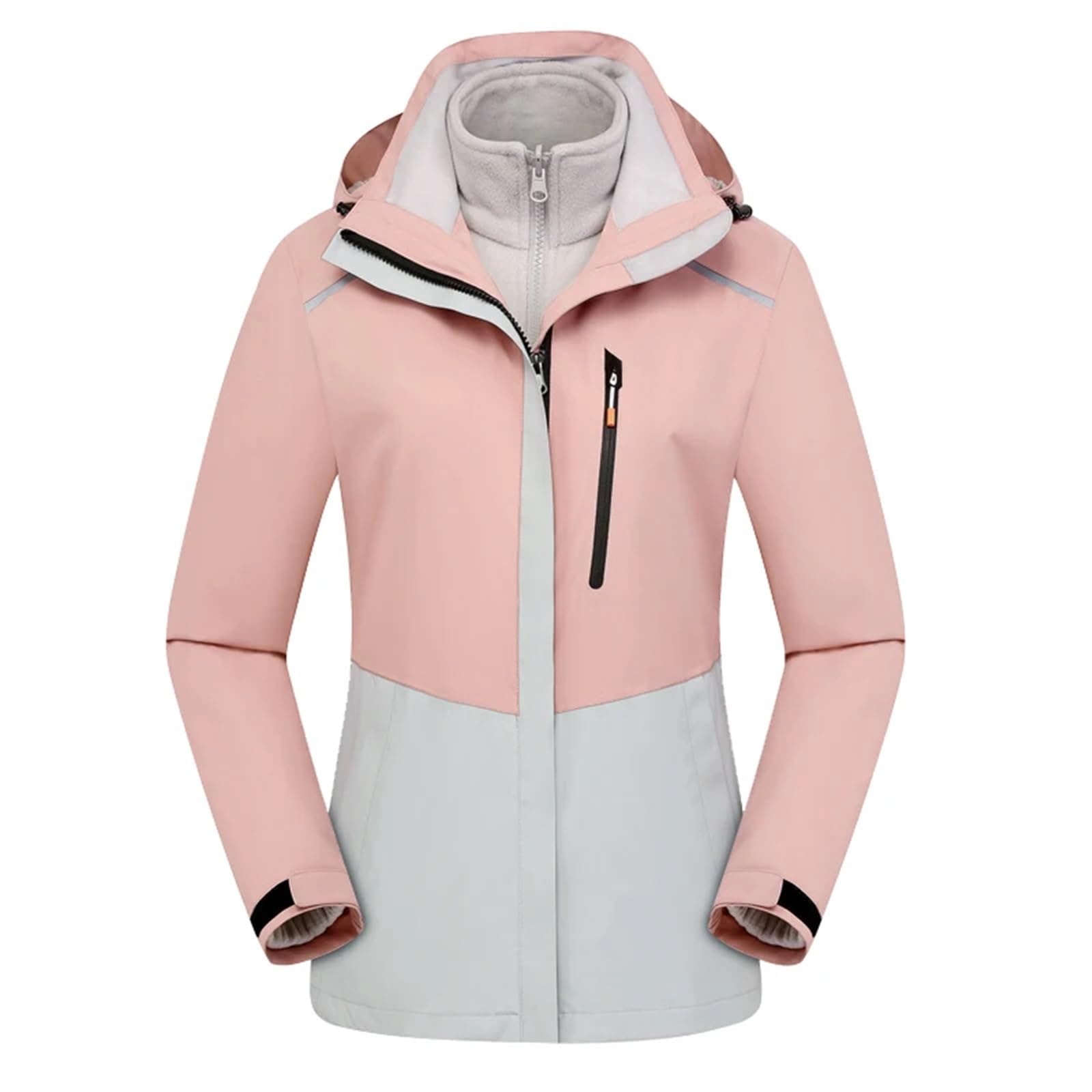 Mono Ski Mujer Traje de esquí for mujer, impermeable, cálido, con capucha, impermeable a prueba de viento, pantalones de nieve, conjunto de ropa de Snowboard for exteriores, monos de esquí for mujer(O