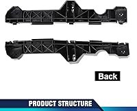 Vista 3 de PIT66 Juego de 2 soportes de parachoques delantero compatibles con Lexus RX330 2004-2006/Lexus RX350 2007-2009/Lexus RX400 2006-2008 delantero