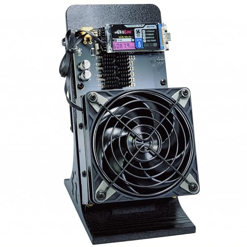 NerdQaxe++ 6TH/s, Bitcoins Miner with 4 Pieces BM1370 Asic Chip, 105W Lottery Miner, Open-Source Solo Crypto Miner, Dual Fan Design, Silent Home Mining with Bitaxe Miner Technology
