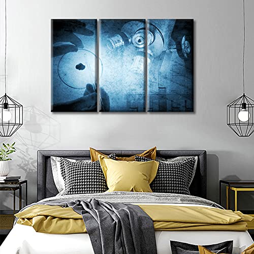 Image of TUMOVO Laboratory Canvas Wall Art Young Scientist Wall Decor Living Room Clinical Laboratory Wall Decor for Bedroom Posters and Prints Framed Ready to Hang (42 inch Wx28 H)