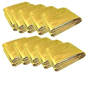 IVELECT Outdoor First Aid Blanket Emergency Survival Sleeping Bags Golden 210x160cm
