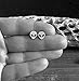Alien Stud Earrings Polished Sterling Silver Handmade in USA