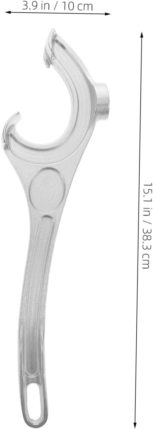 Cabilock Aluminum Barrel Opener Lid Wrench Silver Multi-functional Can Opener for Kitchen Camping Industrial Use