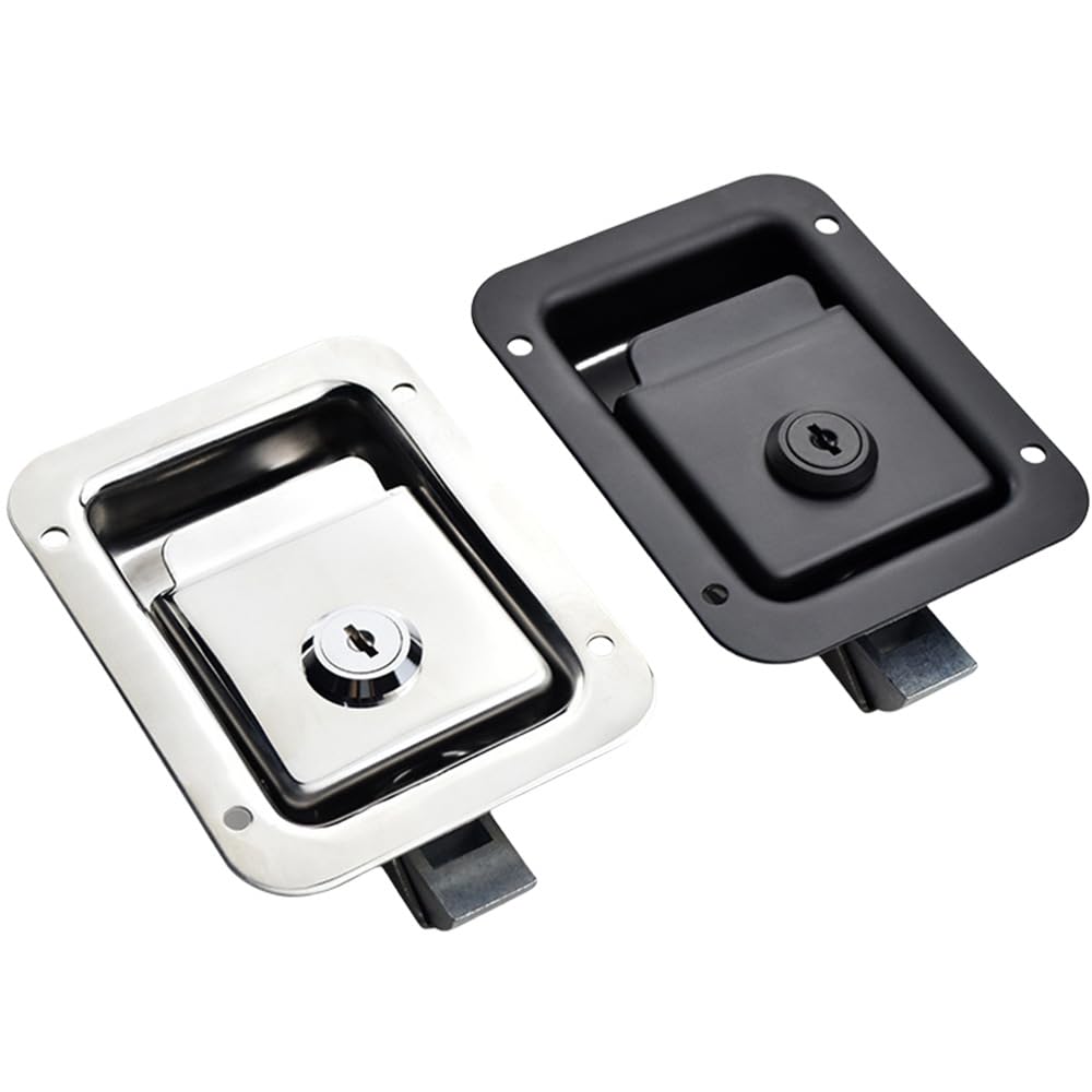 Serrure plate MS858A en acier inoxydable pour panneau de boîte électrique