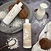Purezero Coconut Milk Shampoo & Conditioner Set - 100% Vegan & Cruelty Free - Intense Hydration & Increase Shine - Zero Sulfates, Parabens, Dyes - Fight Dandruff & Frizz