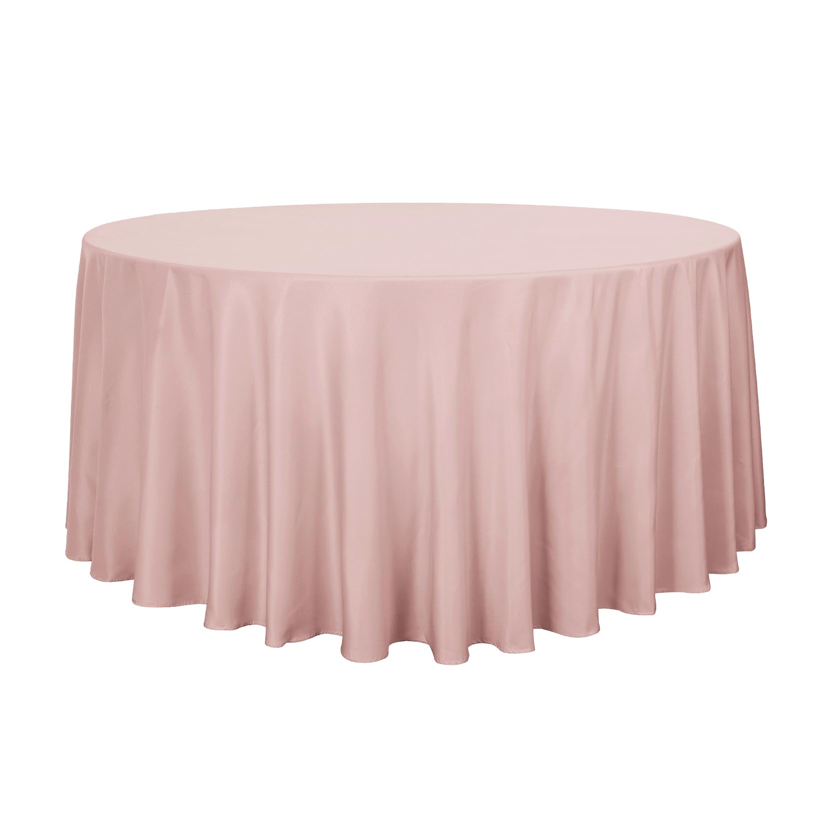sancua Round Tablecloth, 108 Inch, Blush
