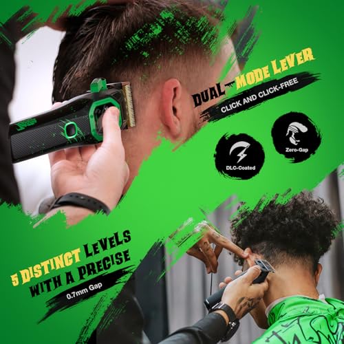 Image of SUPRENT Fangs Professional Barber Clippers - High-Performance 13,000 RPM Vector Motor Hair Clipper Barber Trimmer Set, Professional Haircutting Kit with AI Speed Control, Patented U-Teeth Blade