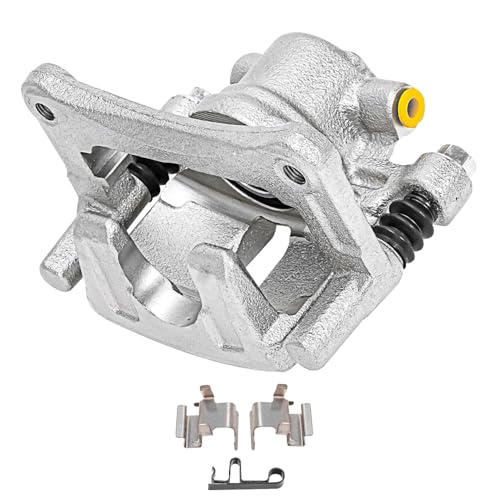 Image of Detroit Axle - Rear Left Brake Caliper w /Bracket Replacement for Chrysler 200 Cirrus Sebring Patriot Compass Avenger Caliber Lancer Outlander RVR