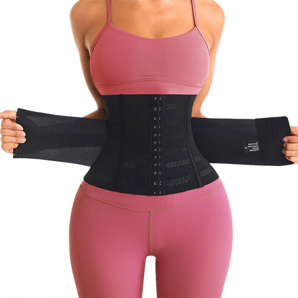 Ceinture Amincissante Et Gainante - Corset Réglable Pour Ventre Plat - Taille M (56-64 Kg) - Pour Sport Et Quotidien
