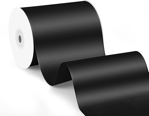 Miniatura 152 de Cinta de satén de 5/8" x 100 yardas - Cinta de seda naranja otoñal con carrete - Ideal para envolver regalos, ramos florales, manualidades