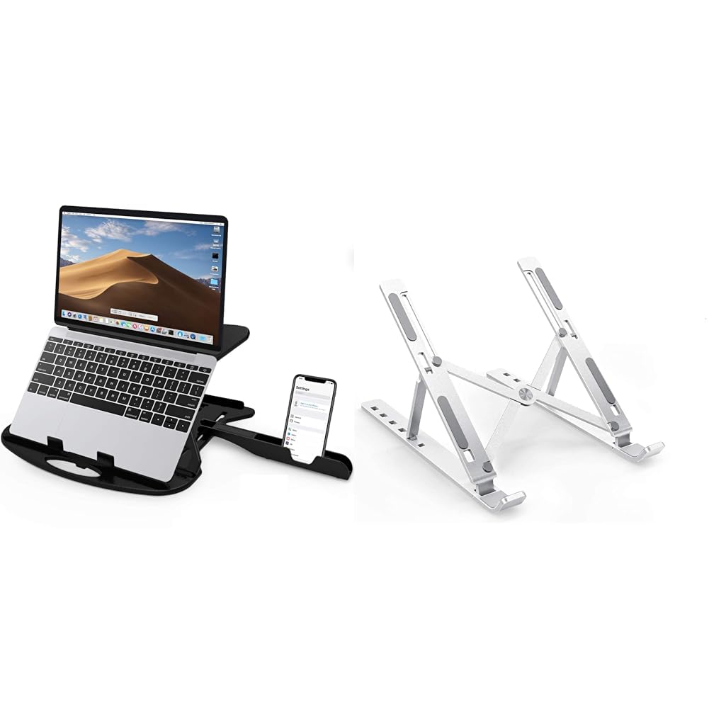 STRIFF Adjustable Laptop Tabletop Stand Patented Riser Ventilated Portable Foldable Compatible with (B0BP11HY6G) Amazon Price History, Amazon Price Tracker