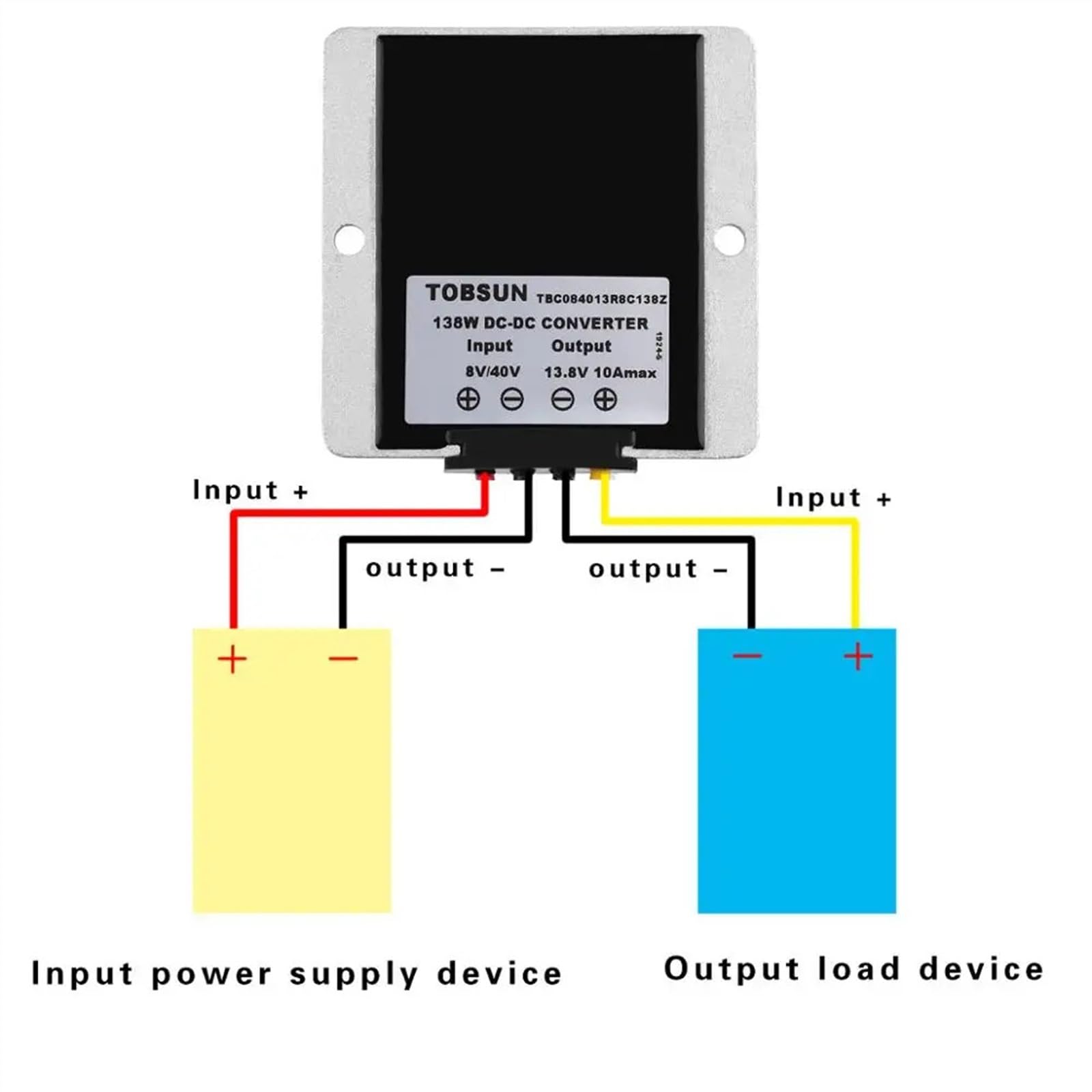 8V-40V do 12V 13.8V 5A 6A 10A Boost Voltage Stabilizator Regulator DC Converter Zasilacz do samochodu LED Solar (do 13.8V 10A 138W)