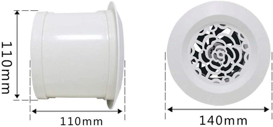 Inline Duct Fan Booster Fan Plastic Waterproof Ventilation Pipe Exhaust Ceiling Bathroom Fan
