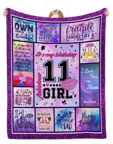 Couverture cadeau pour filles de 11 ans plaid grand format - 2