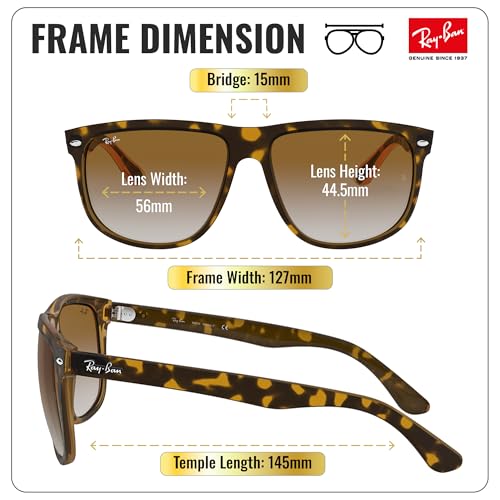 Image of Ray-Ban RB4147 BOYFRIEND Square Shaped Sunglasses for Men with Official RAYBAN Eyewear Kit