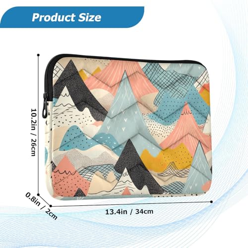 Funda para portátil 13-14 pulgadas patrón montañas impermeable miniatura 3