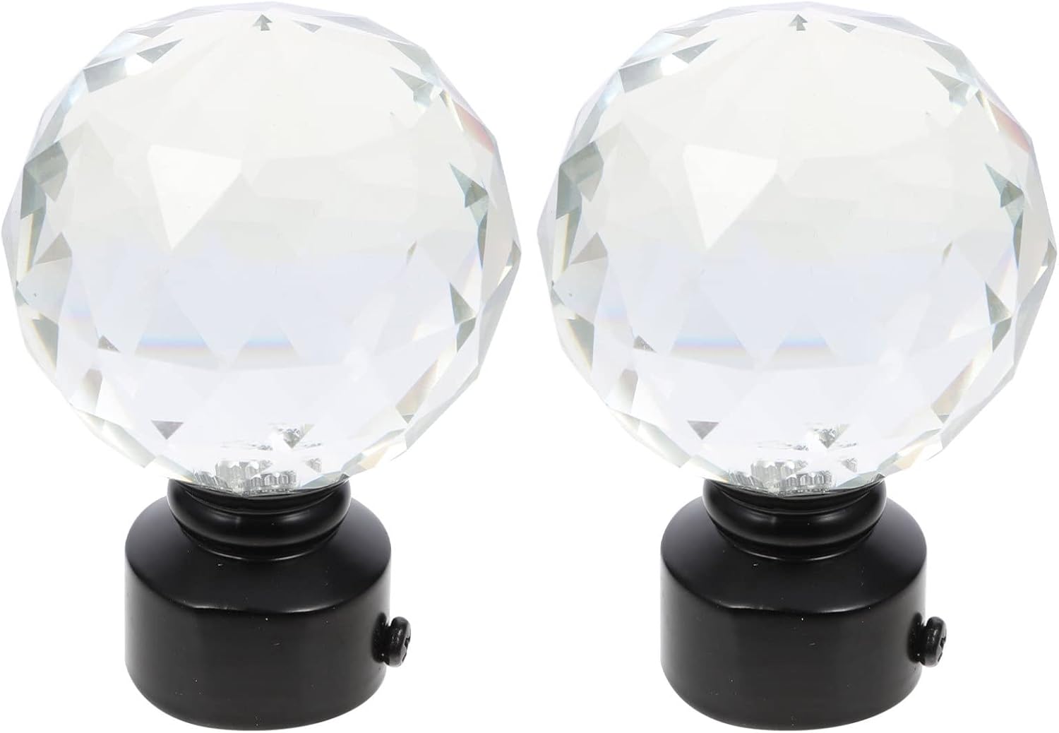 BESPORTBLE Modern Curtain Rod 2 Pack Iron Curtain Rod Head Decorative and Practical