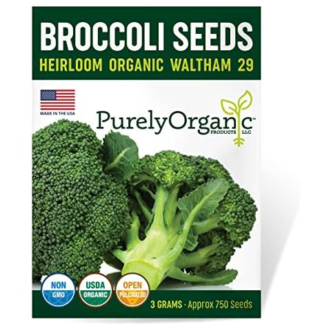 Purely Organic Heirloom Broccoli Seeds Cover