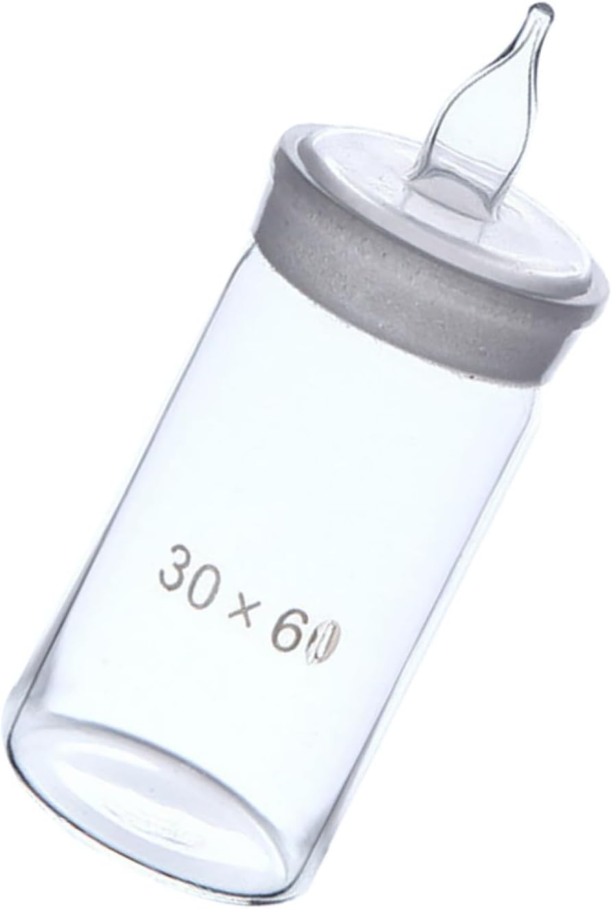 Cabilock Accurate Weighing Glass Bottle Borosilicate Glass Sample Bottle for Lab and Home Use