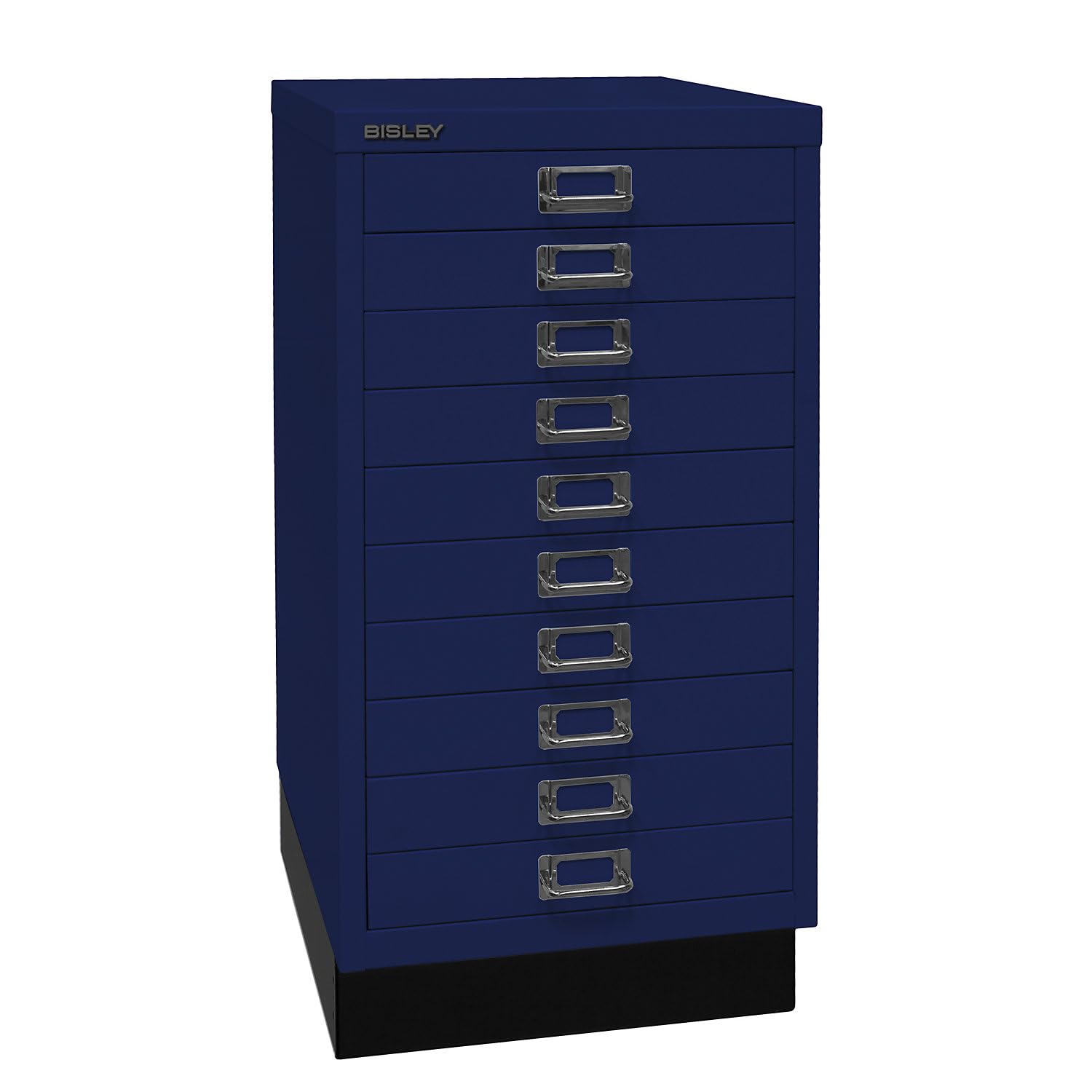 Bisley multid rawer, 29er Serie con Socket, DIN A3, 10 cajones, Metal, 639 Oxford Azul, 43.2 x 34,9 x 67 cm