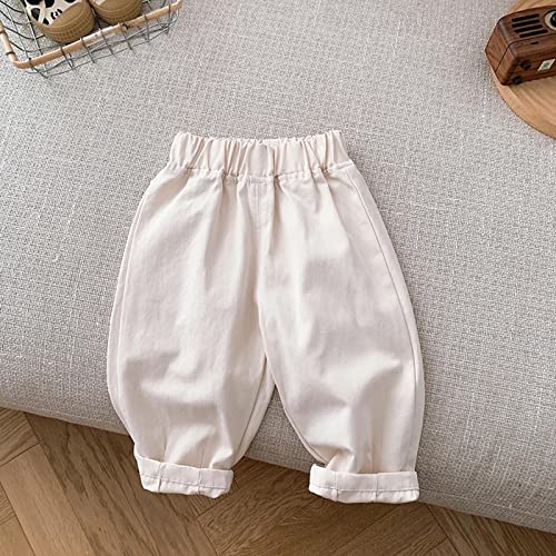 Toddler Boy Wide Leg Joggers Straight Elastic Waist Sweatpants Kids Solid Trendy Casual Long Fall Athletic Trousers3