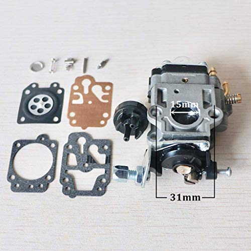 HELYZQ 43CC Cg430 40F-5 Chinese Brush Cutter Grass Trimmer Carburetor with Repair Kits