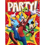 Mickey Mouse Party Invitations - Mickey Invitations - 8 Count